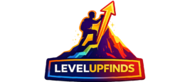 level up finds official logo